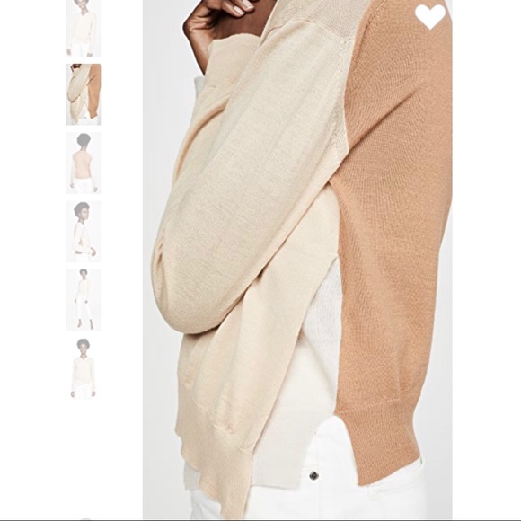 Rosetta Getty Wrap Front Pullover Sweater - Picture 5 of 10